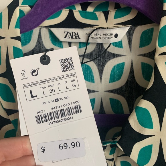 Zara Nelly Dress Size L NWT - Picture 4 of 5